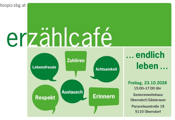 Erzählcafé "endlich leben"