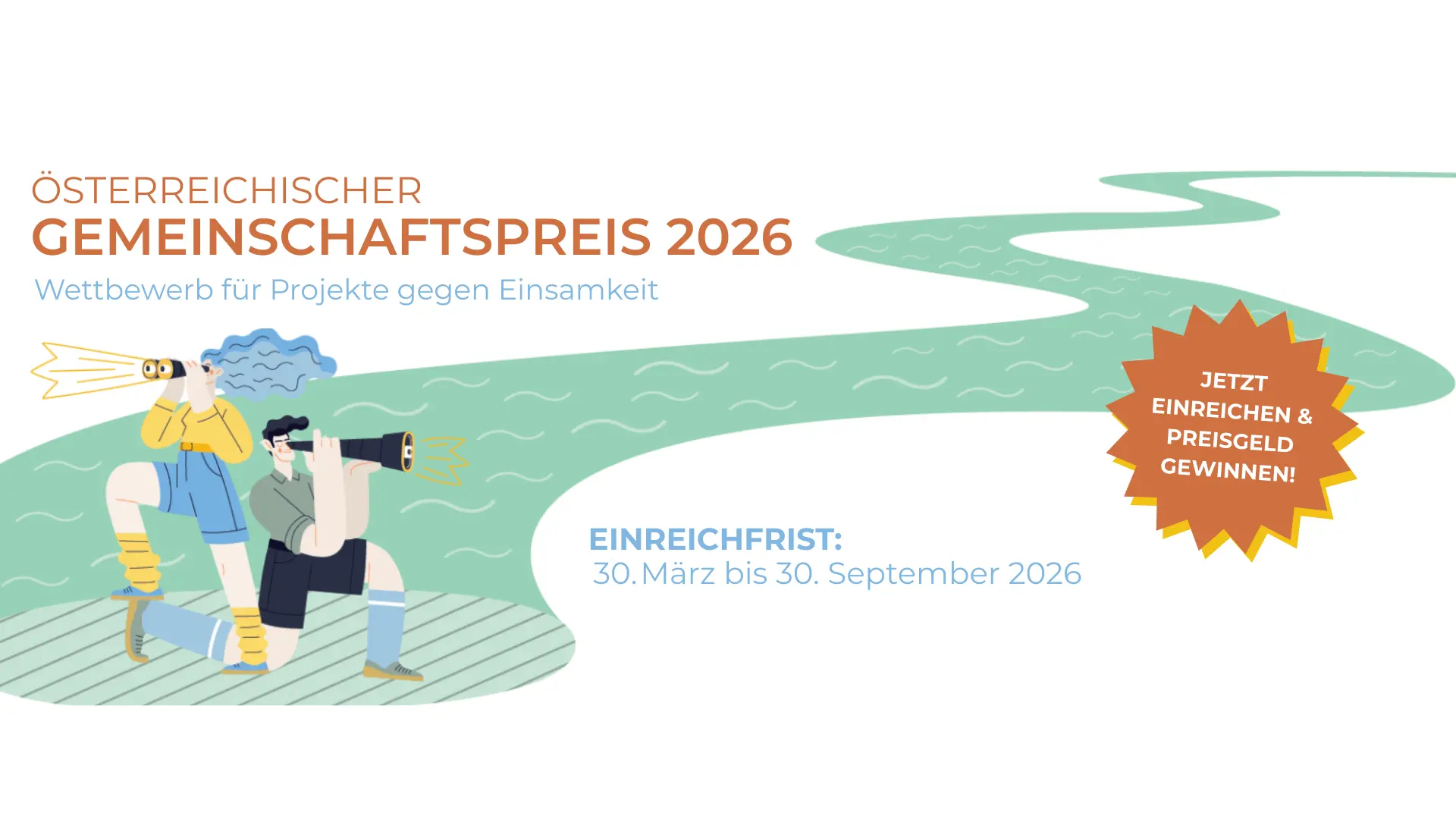 Österreichischer Gemeinschaftspreis 2026 - Wettbewerb für Projekte gegen Einsamkeit