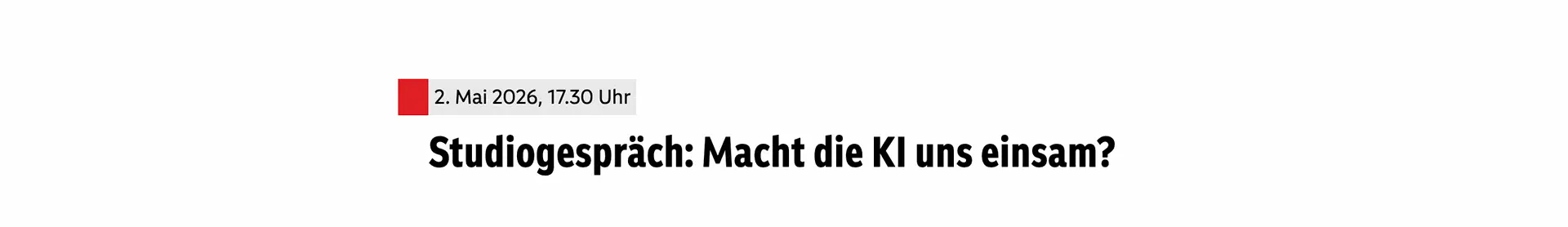 Macht KI uns einsam? Wir waren zu Gast bei Bewusst Gesund!